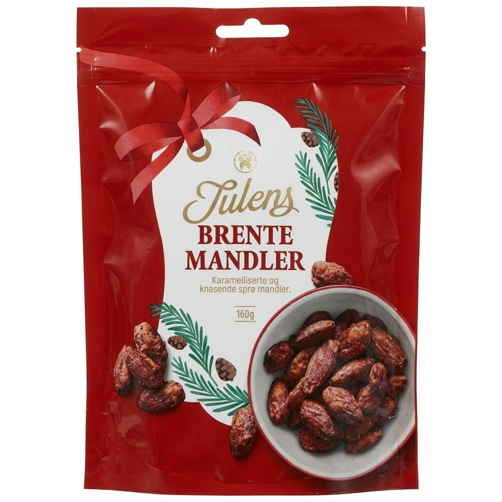 Julens Brente Mandler 160g R