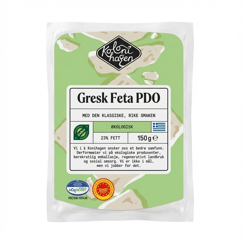 Gresk Feta PDO 150g Kolonihagen