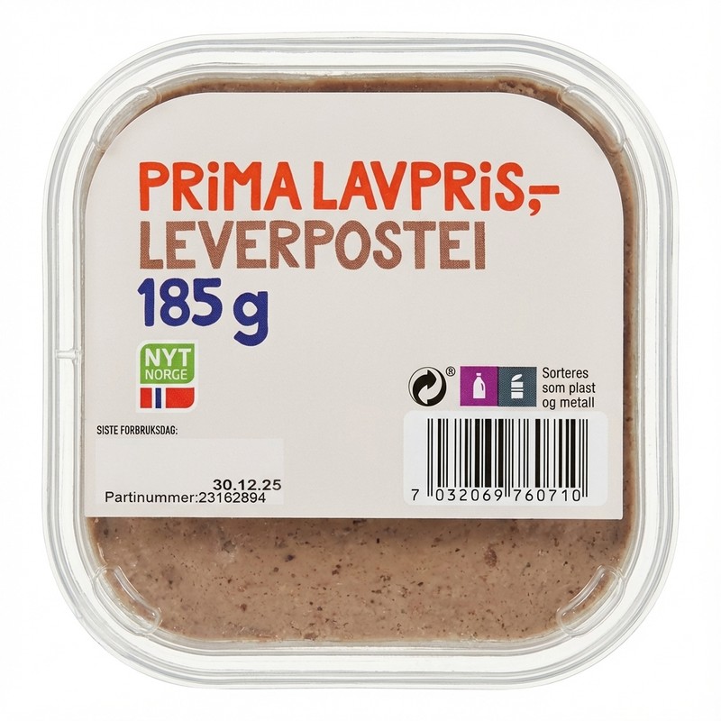 Leverpostei 185g Prima Lavpris