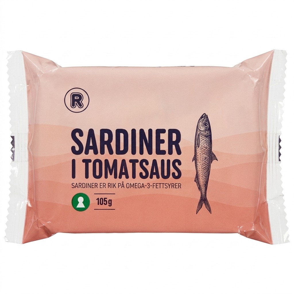Sardiner i tomatsaus 105g R