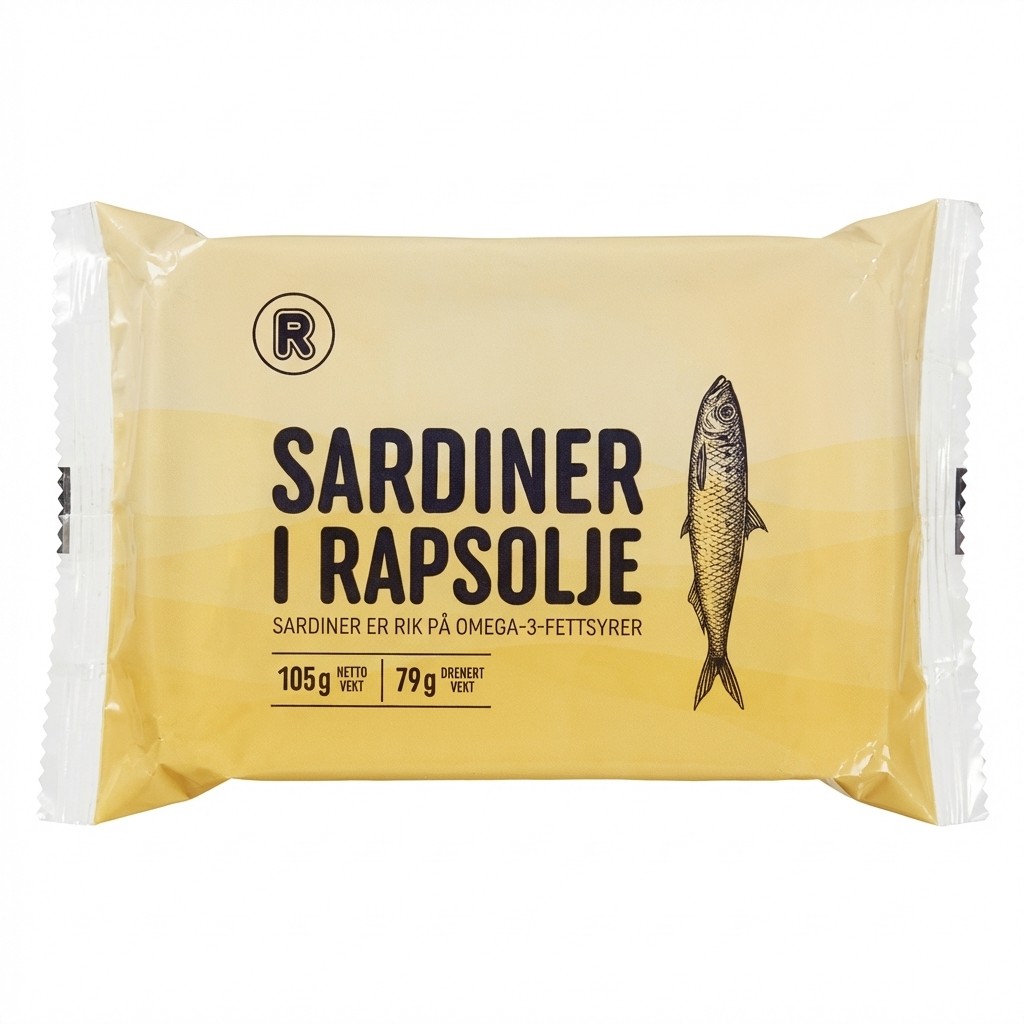 Sardiner i rapsolje 105g R