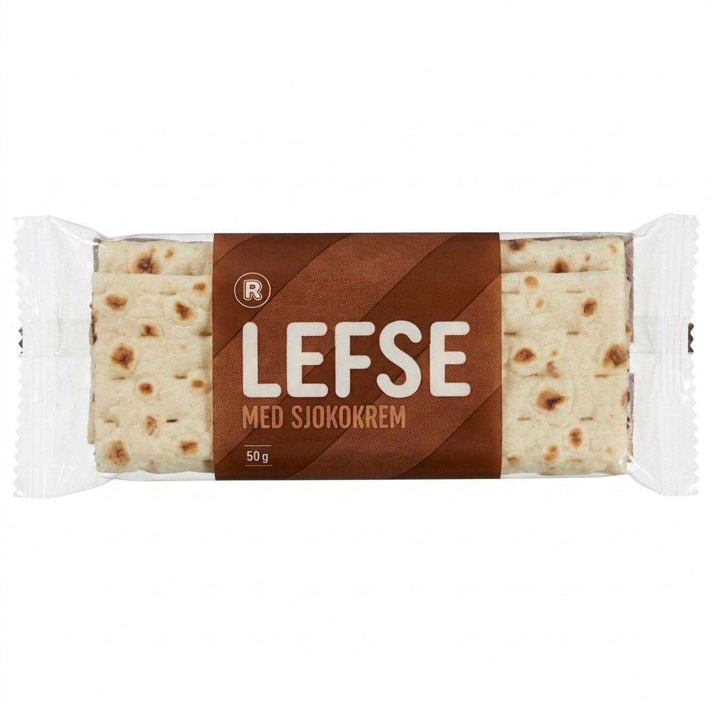 Lefse med sjokokrem 50g R