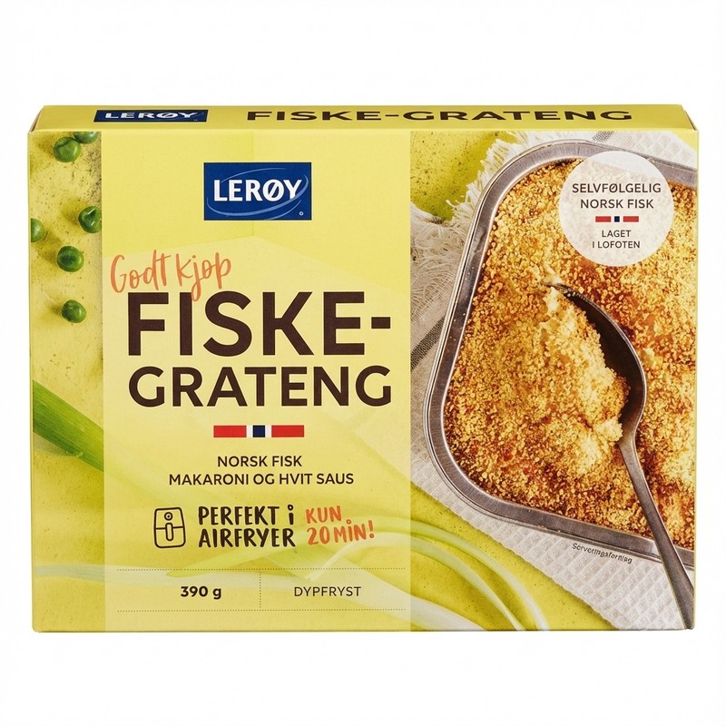 Fiskegrateng 390g Lerøy