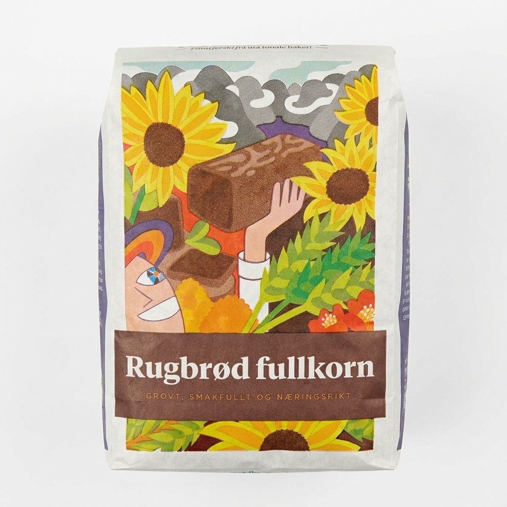 Rugbrød fullkorn 700g Bakehuset