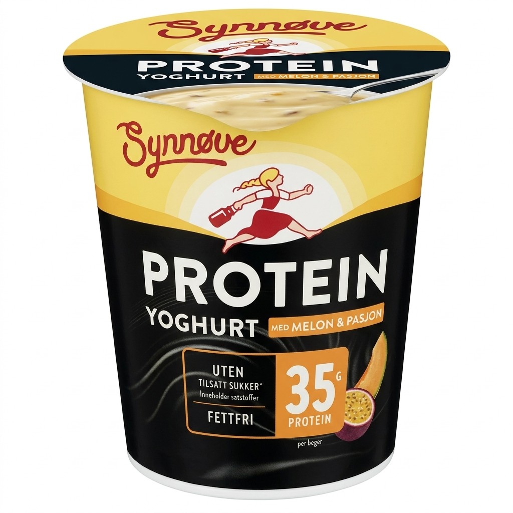 Protein Yoghurt Melon & Pasjon 350g Synnøve