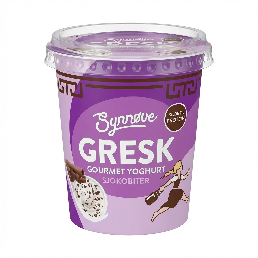 Gresk Gourmet Yoghurt Sjokobiter 350g Synnøve