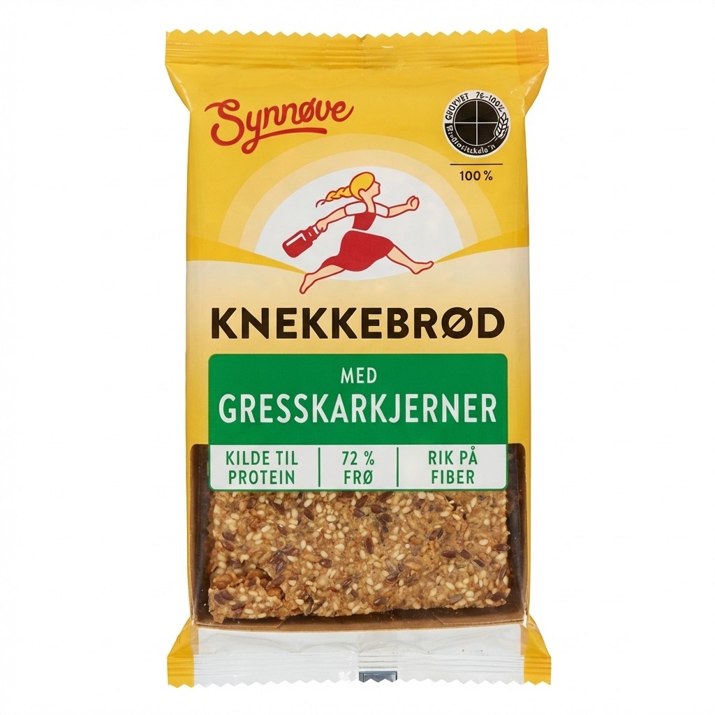 Knekkebrød med Gresskarkjerner 170g Synnøve