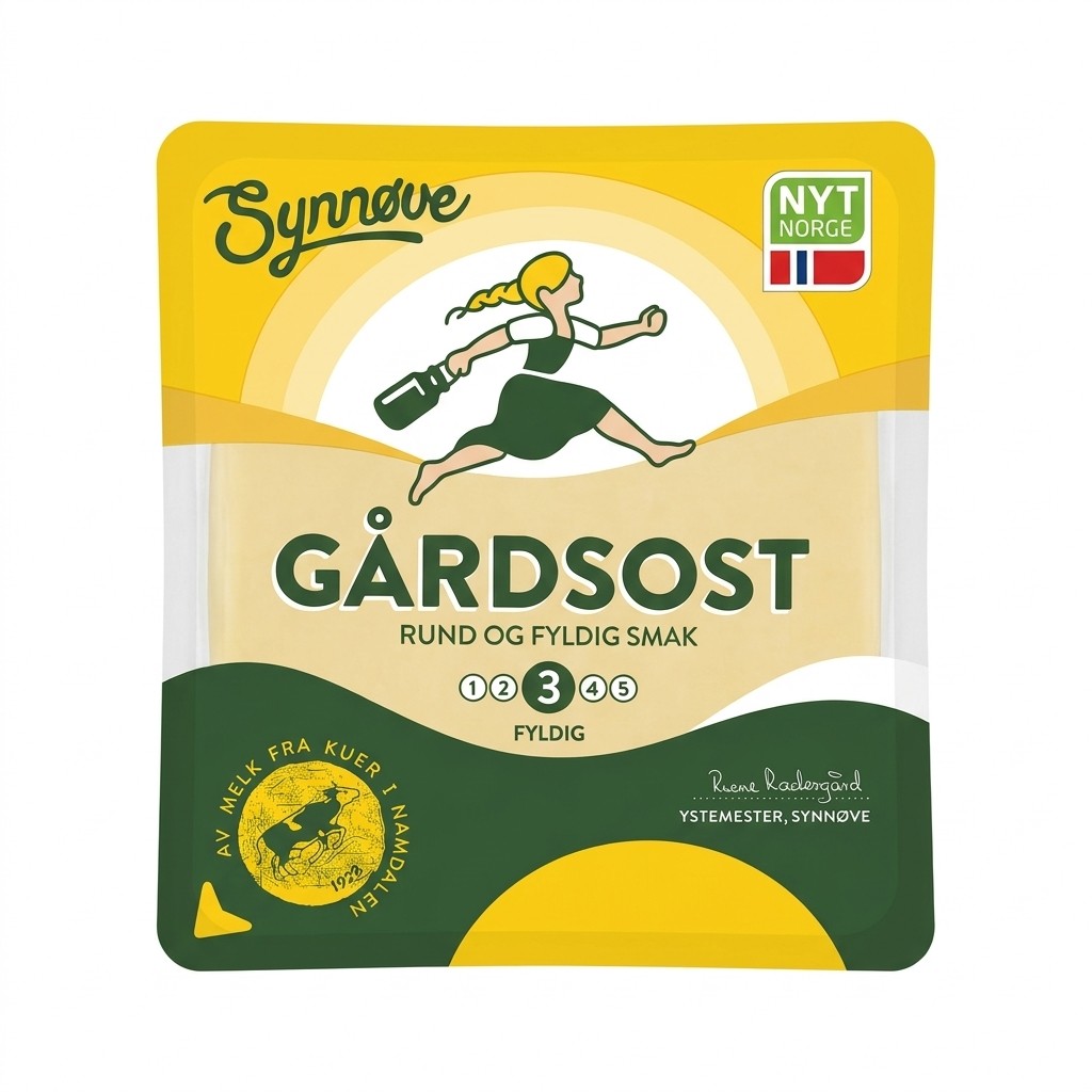 Skivet Gårdsost 120g Synnøve