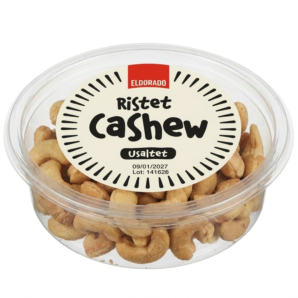 Ristet cashew usaltet 110g Eldorado