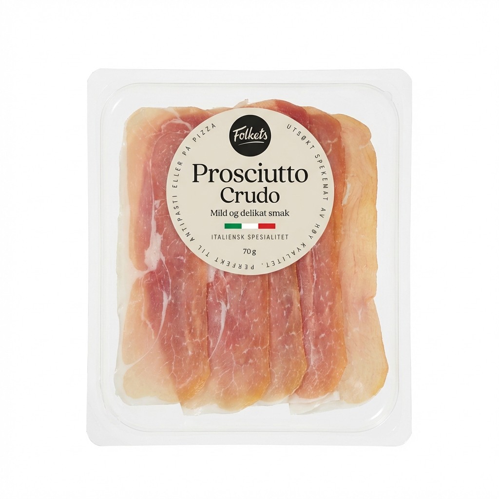 Prosciutto Crudo 70g Folkets