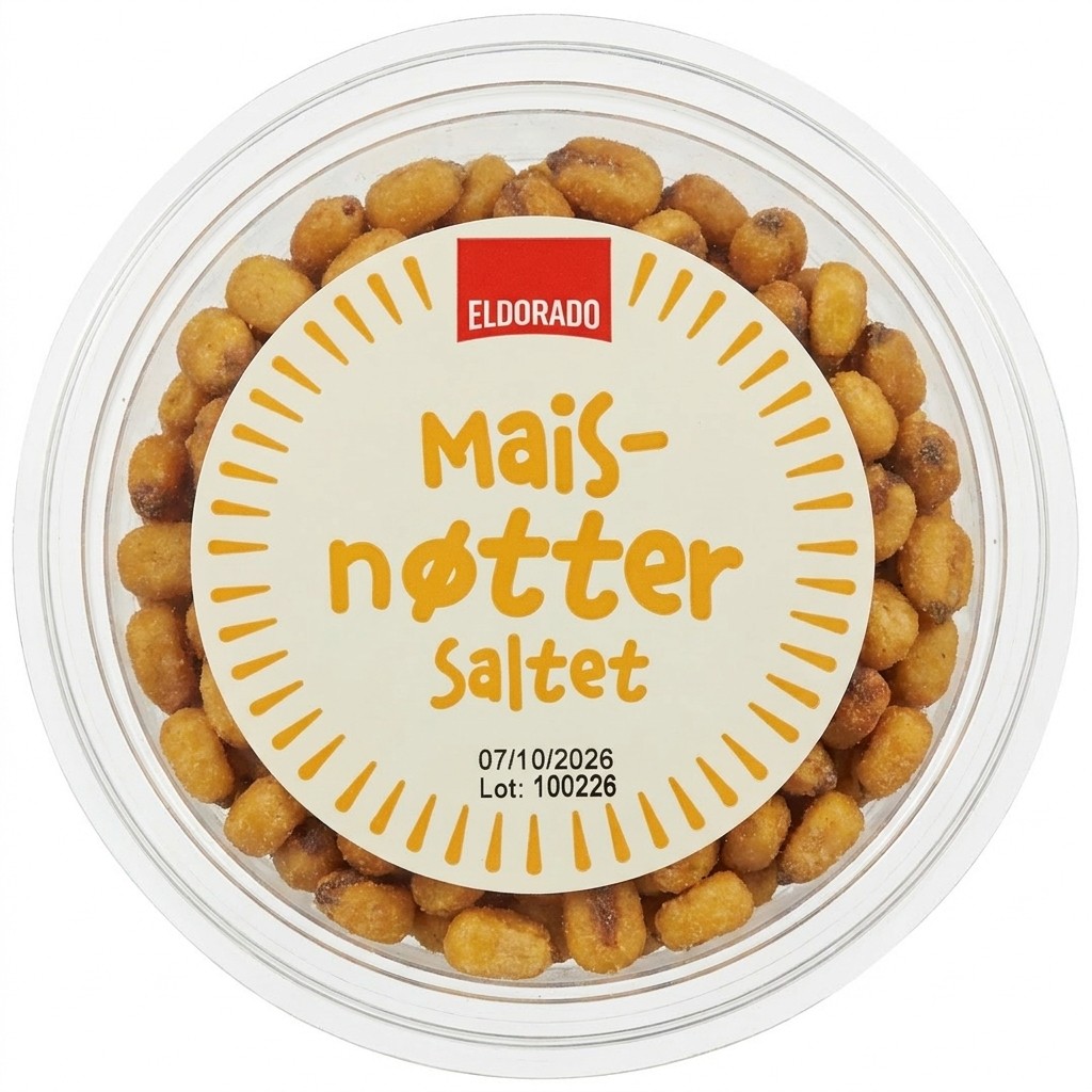 Maisnøtter Saltet 110g Eldorado
