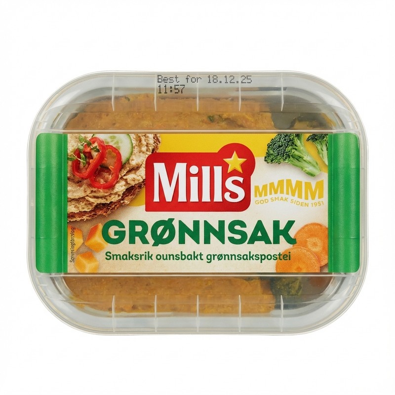 Grønnsakspostei 175g Mills