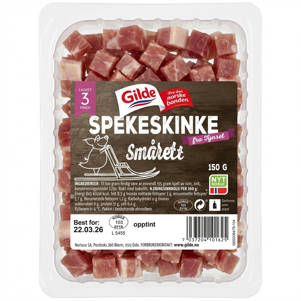 Spekeskinke Smårett 150g Gilde