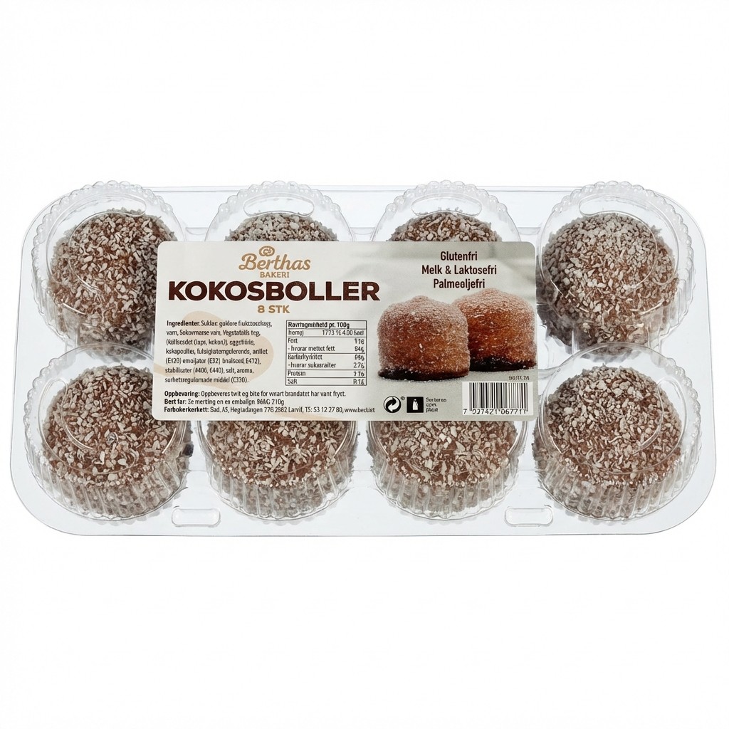 Kokosboller 210g Berthas