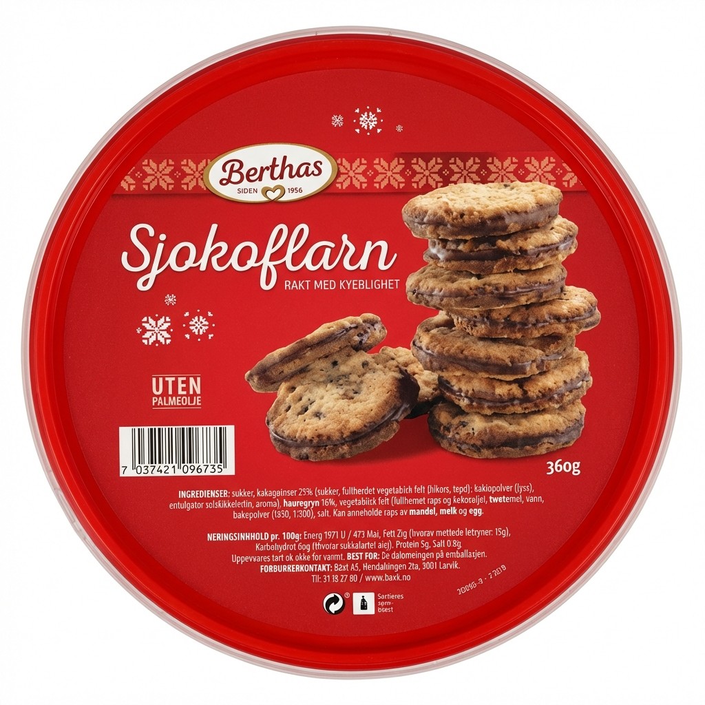 Sjokoflarn 360g Berthas