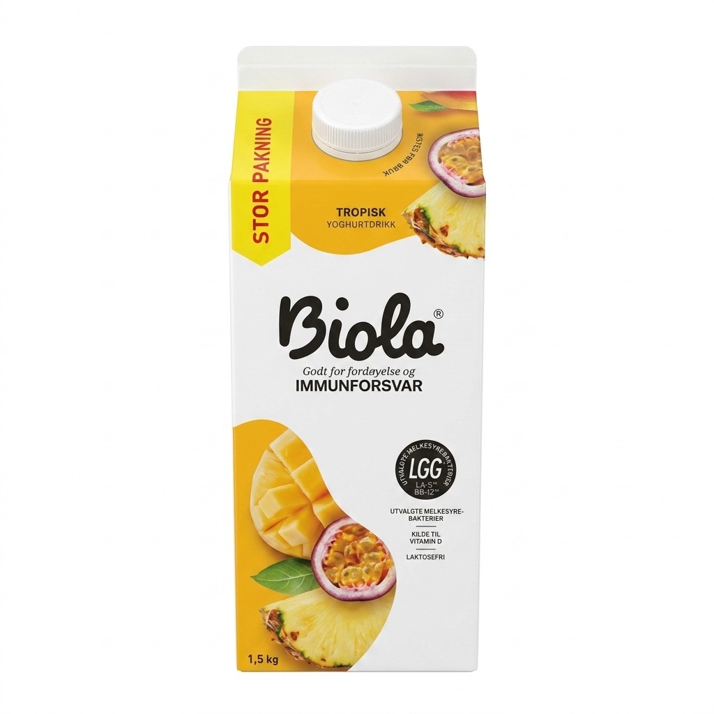 Tropisk yoghurtdrikk 1,5 kg Biola