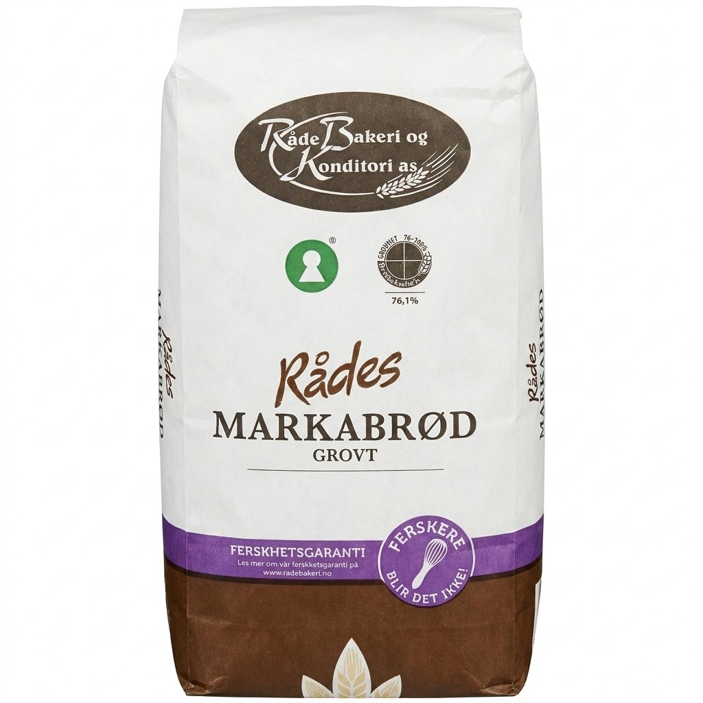 Markabrød Grovt 750g Råde