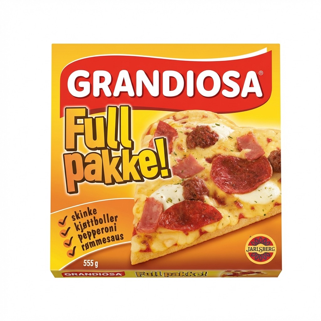 Full pakke 555g Grandiosa