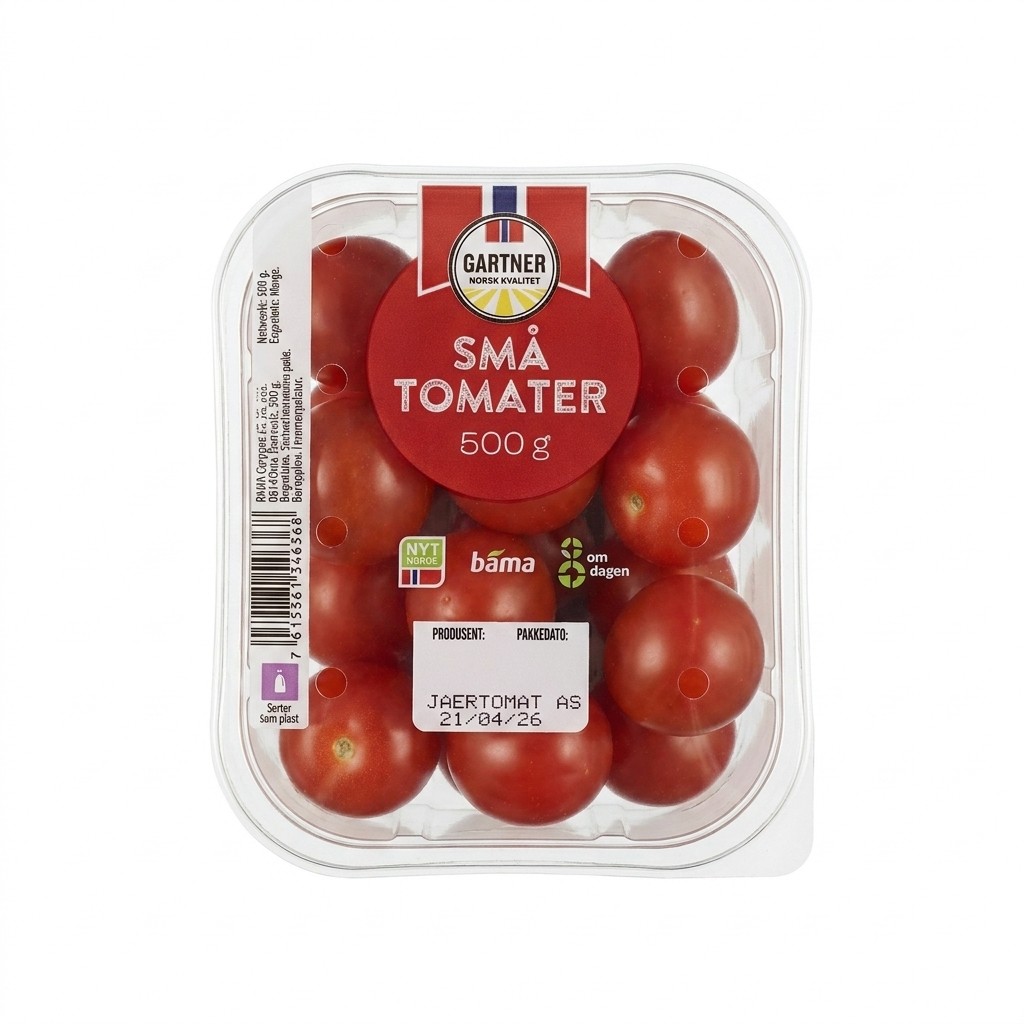 Små tomater 500g Gartner