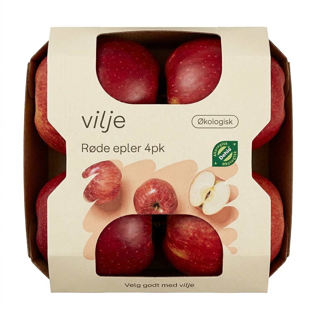 Røde epler 700g Vilje