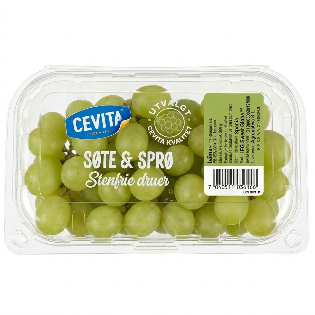 Søte & Sprø Stenfrie druer 500g Cevita