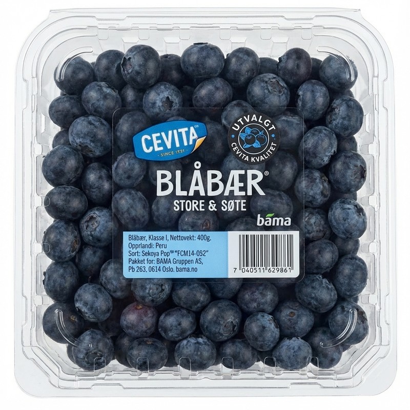 Blåbær Store & Søte 400g Cevita