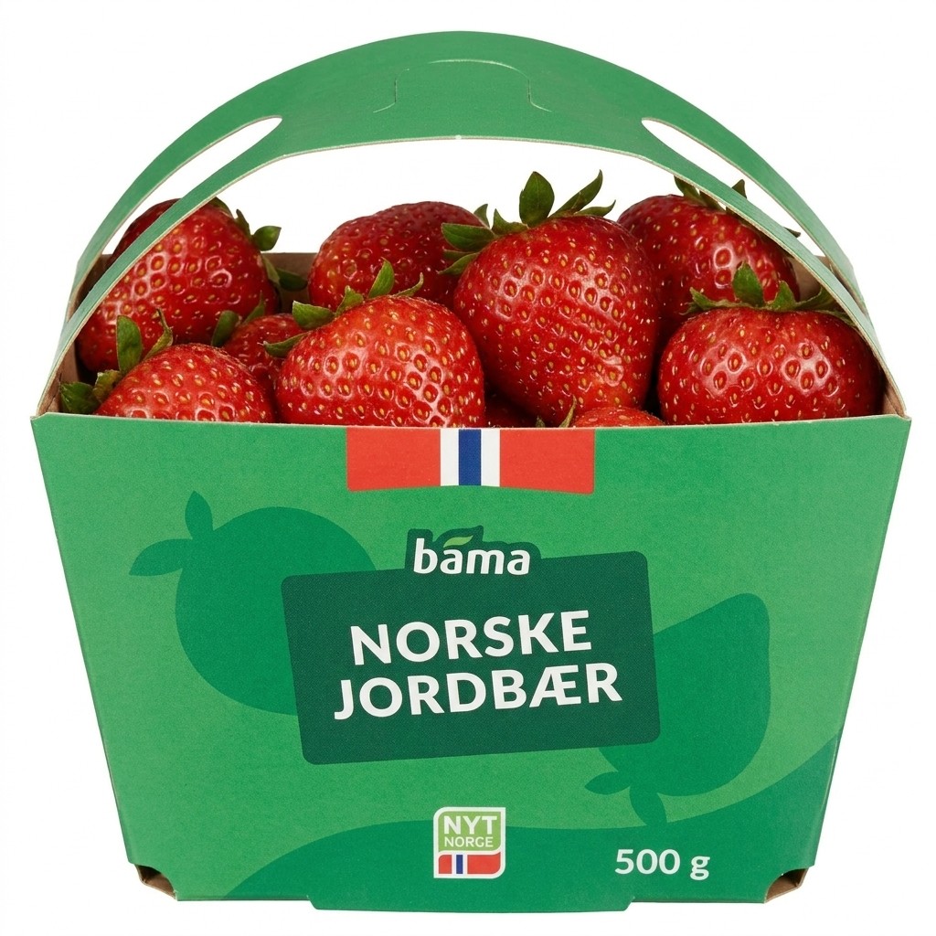 Norske Jordbær 500g Bama