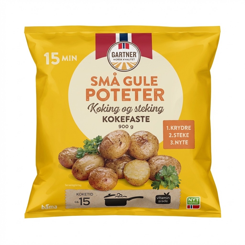 Små Gule Poteter Kokefaste 900g Gartner