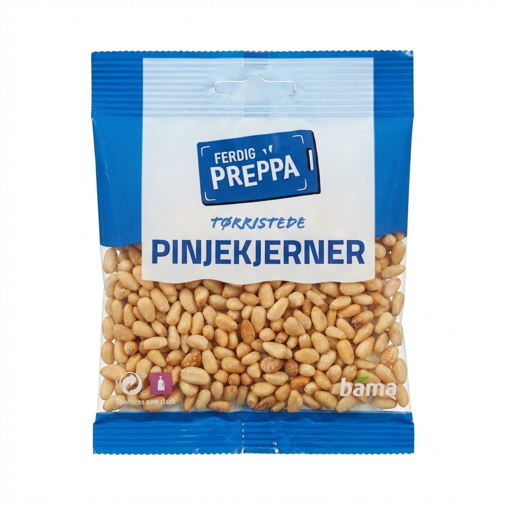 Tørristede pinjekjerner 30g Ferdig Preppa