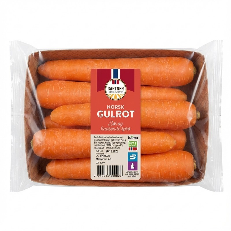 Norsk Gulrot 750g Gartner