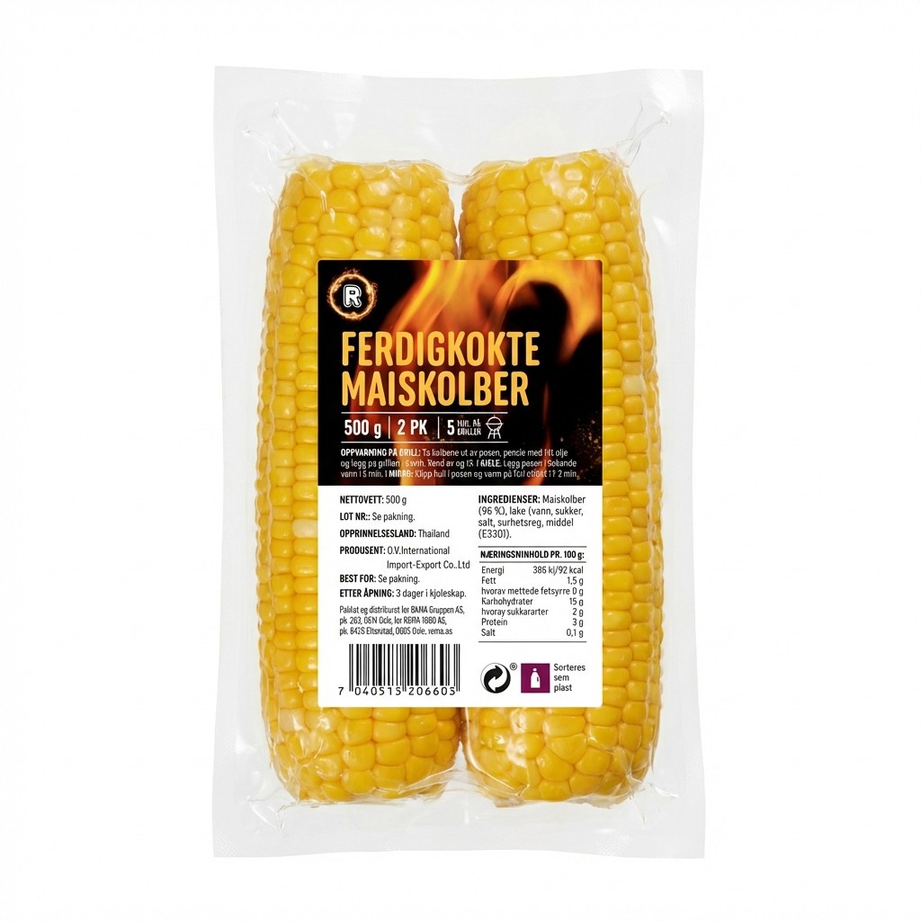 Ferdigkokte Maiskolber 500g R