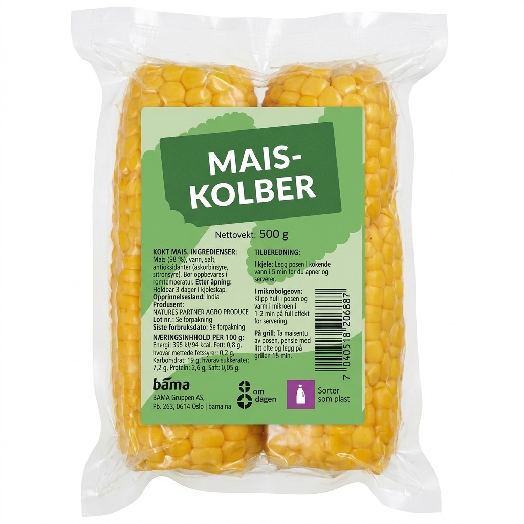 Maiskolber 500g Bama