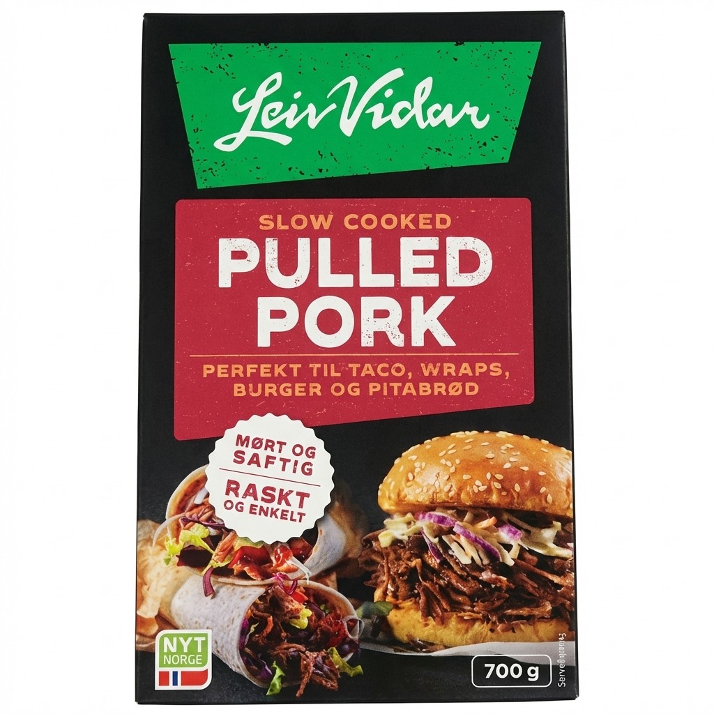 Pulled Pork 500g Leiv Vidar