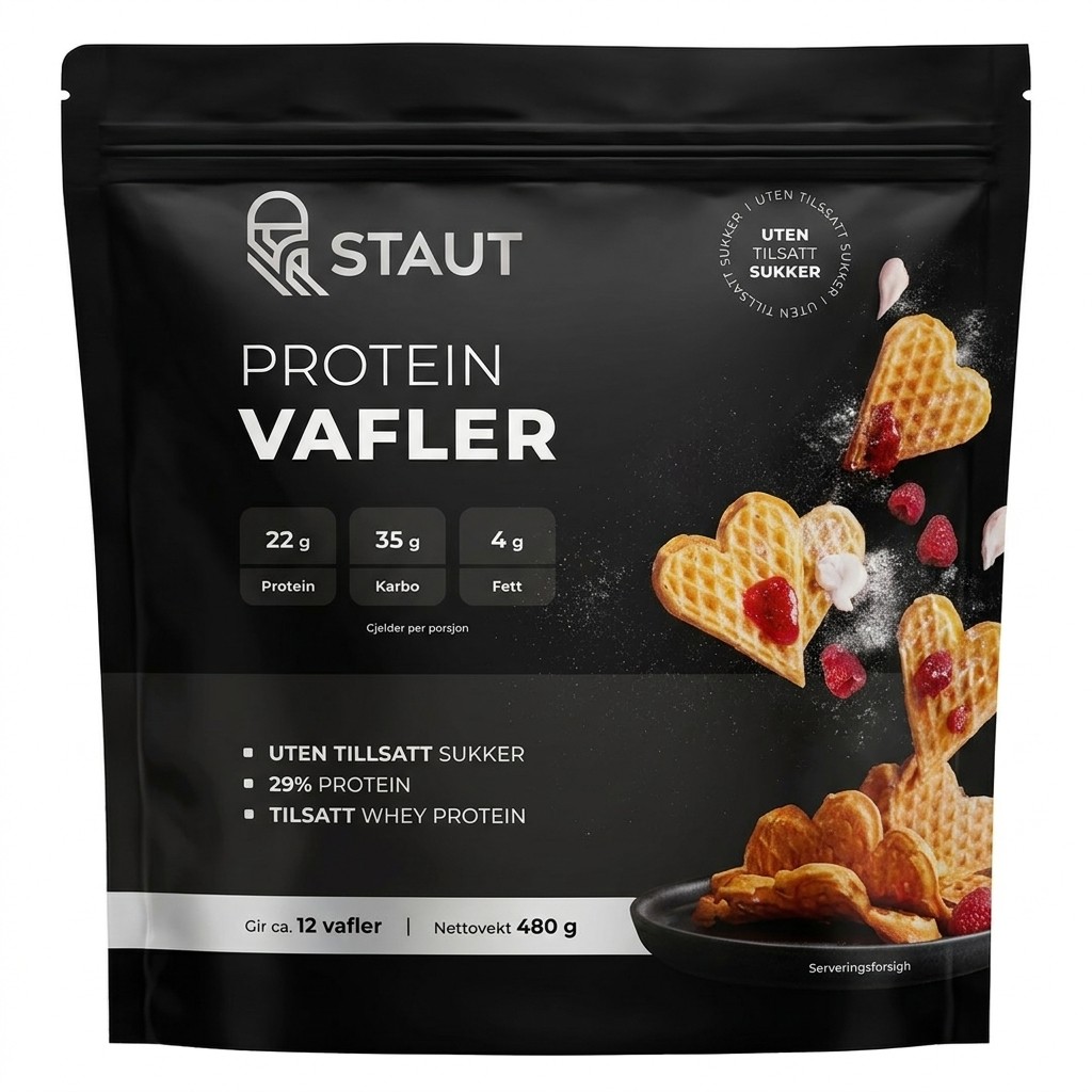 Protein Vafler 480g Staut