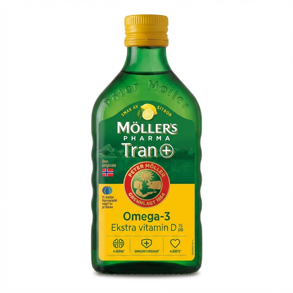 Tran+ Sitron 250ml Møllers