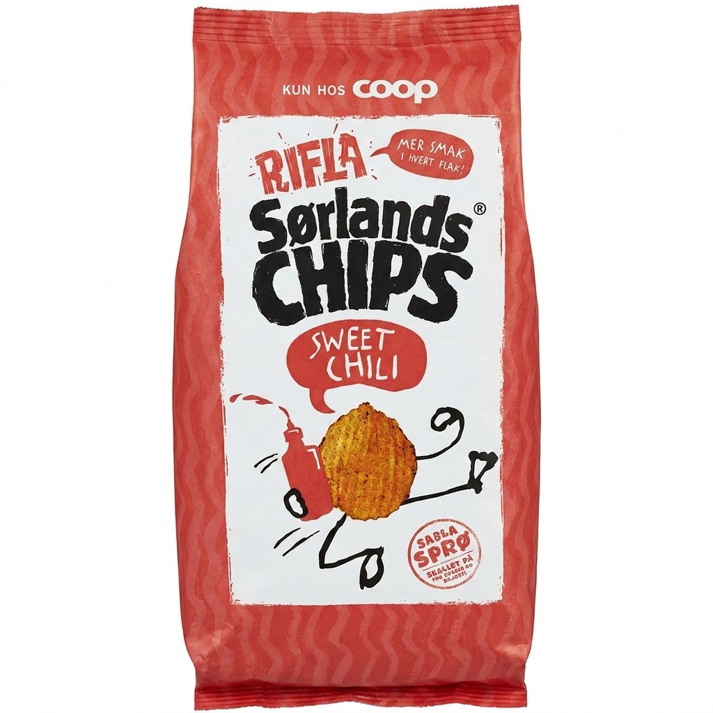 Rifla Sørlands Chips Sweet Chili 170g