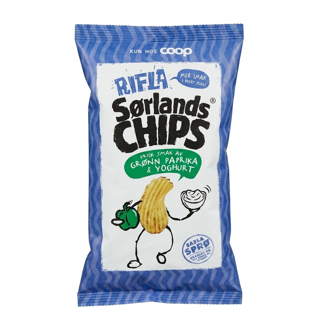 Rifla Sørlands Chips 170g Coop