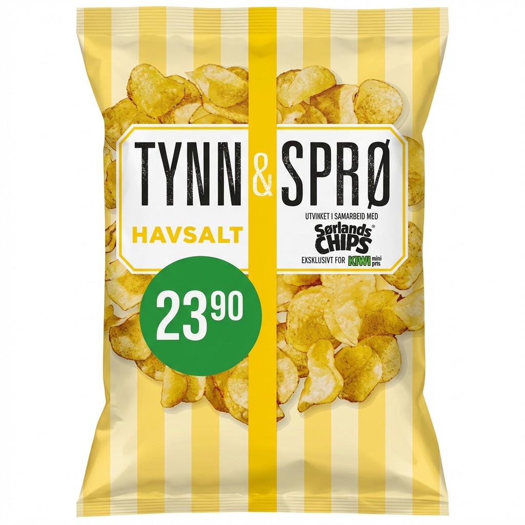 Tynn & Sprø Havsalt 150g Sørlandschips