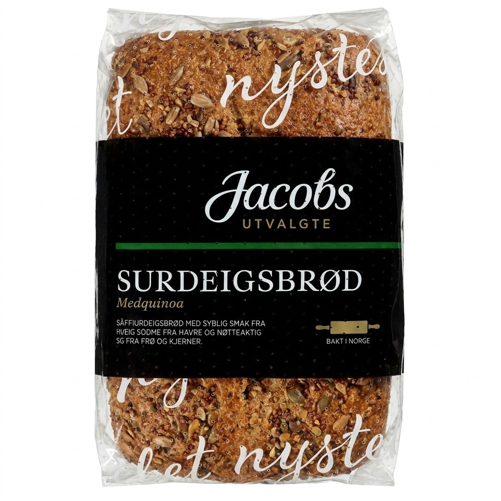 Surdeigsbrød med frø MENY