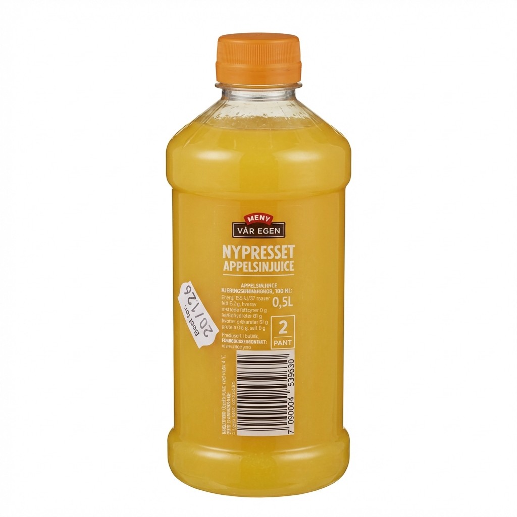 Nypresset Appelsinjuice 0.5l Meny