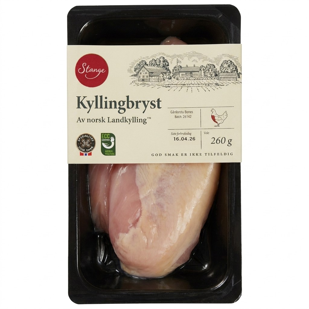 Kyllingbryst 260g Stange