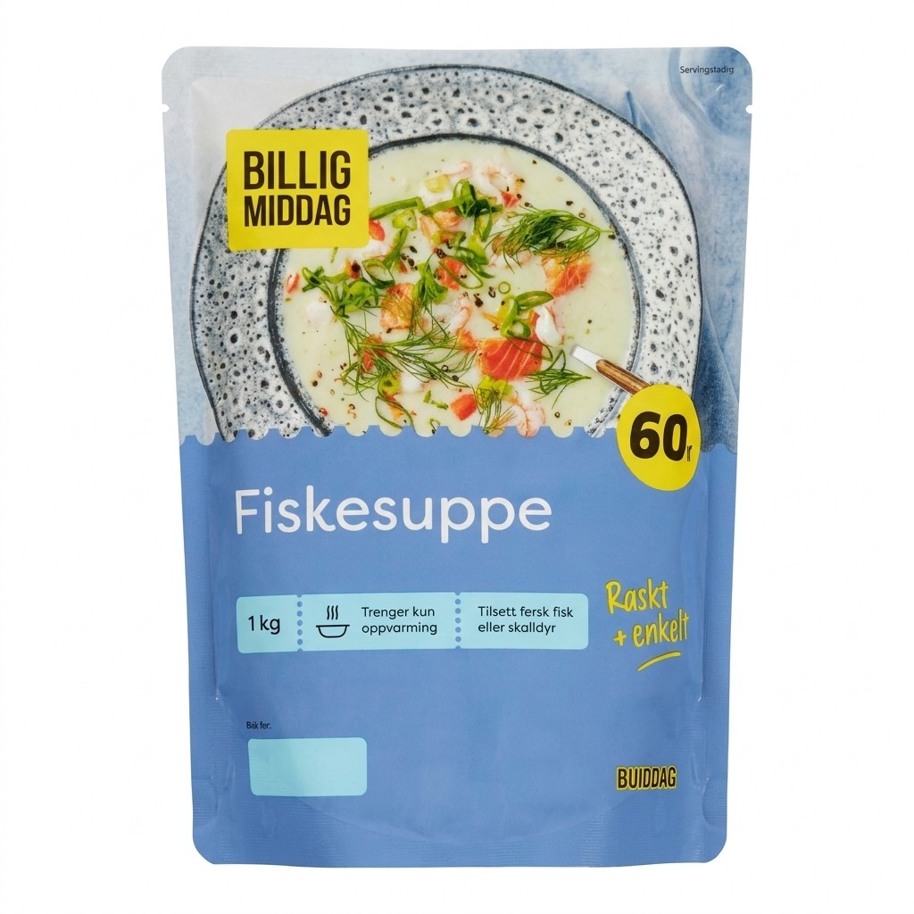 Fiskesuppe 1kg Billig Middag