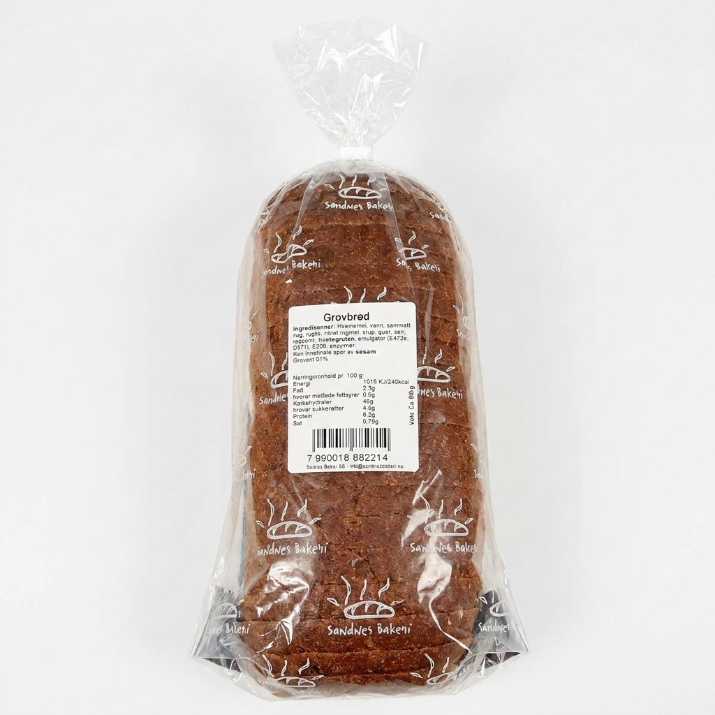 Grovbrød 600g Sandnes Bakeri