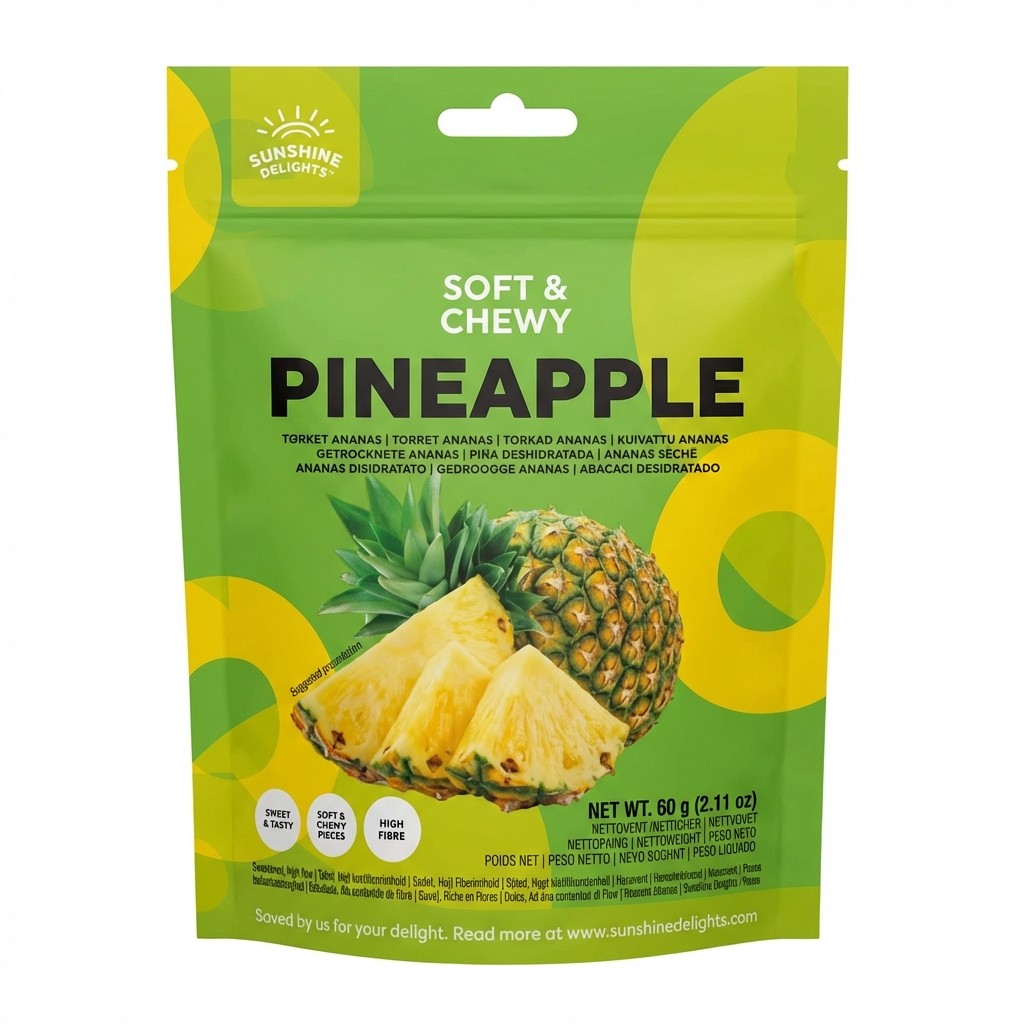 Soft & Chewy Pineapple 60g Sunshine Delights