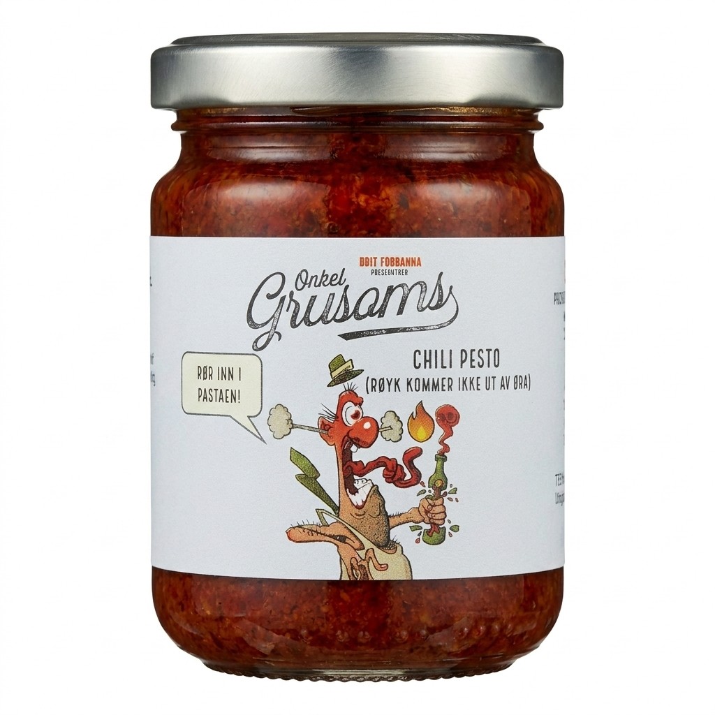 Chili Pesto 135g Onkel Grusom's