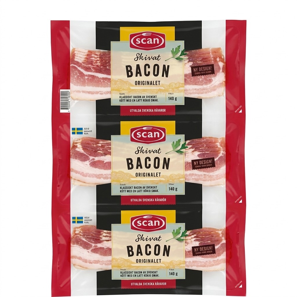 Skivat Bacon Originalet 140g Scan