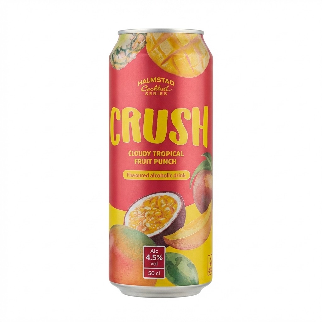 Crush Cloudy Tropical Fruit Punch 50cl Halmstad