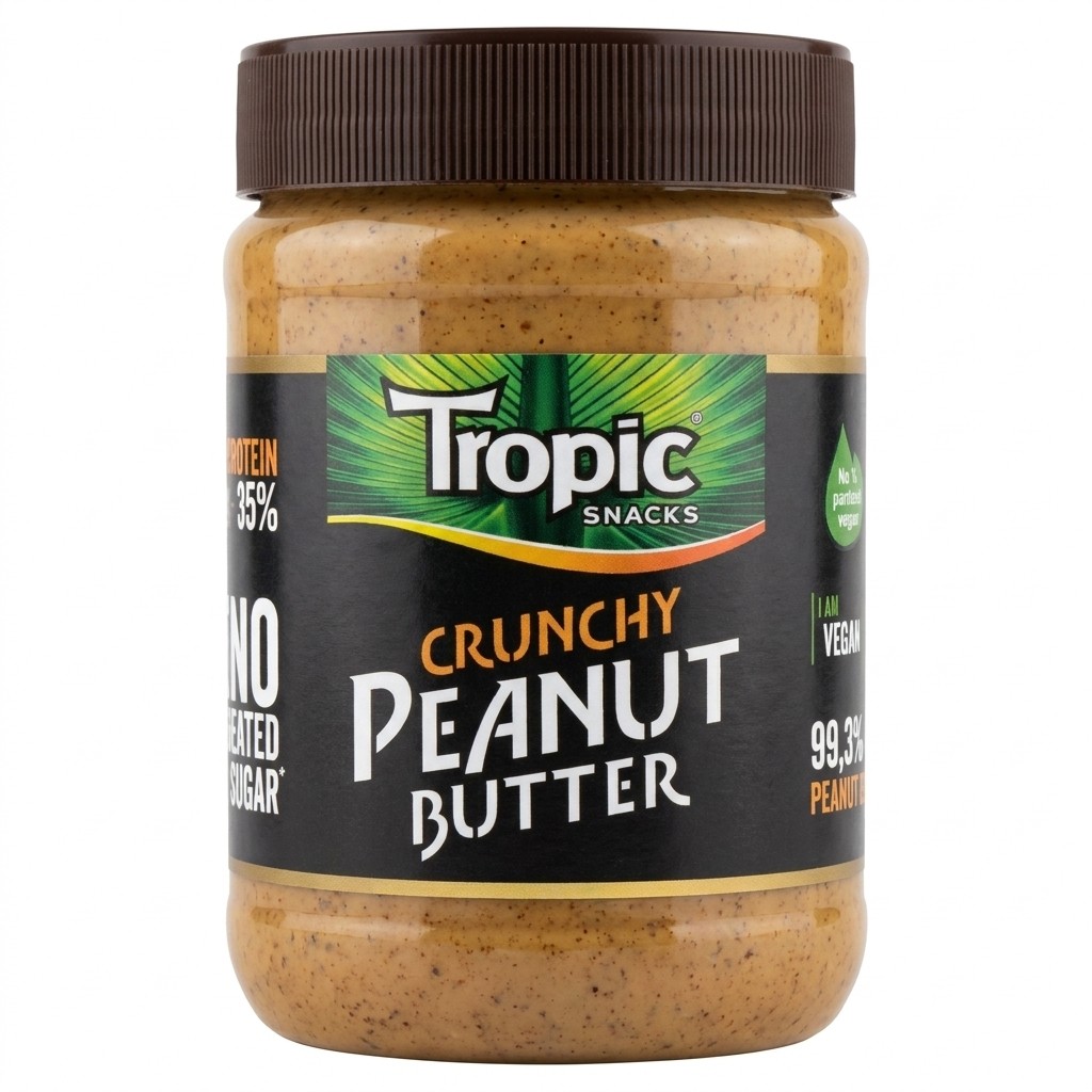 Crunchy Peanut Butter 600g Tropic