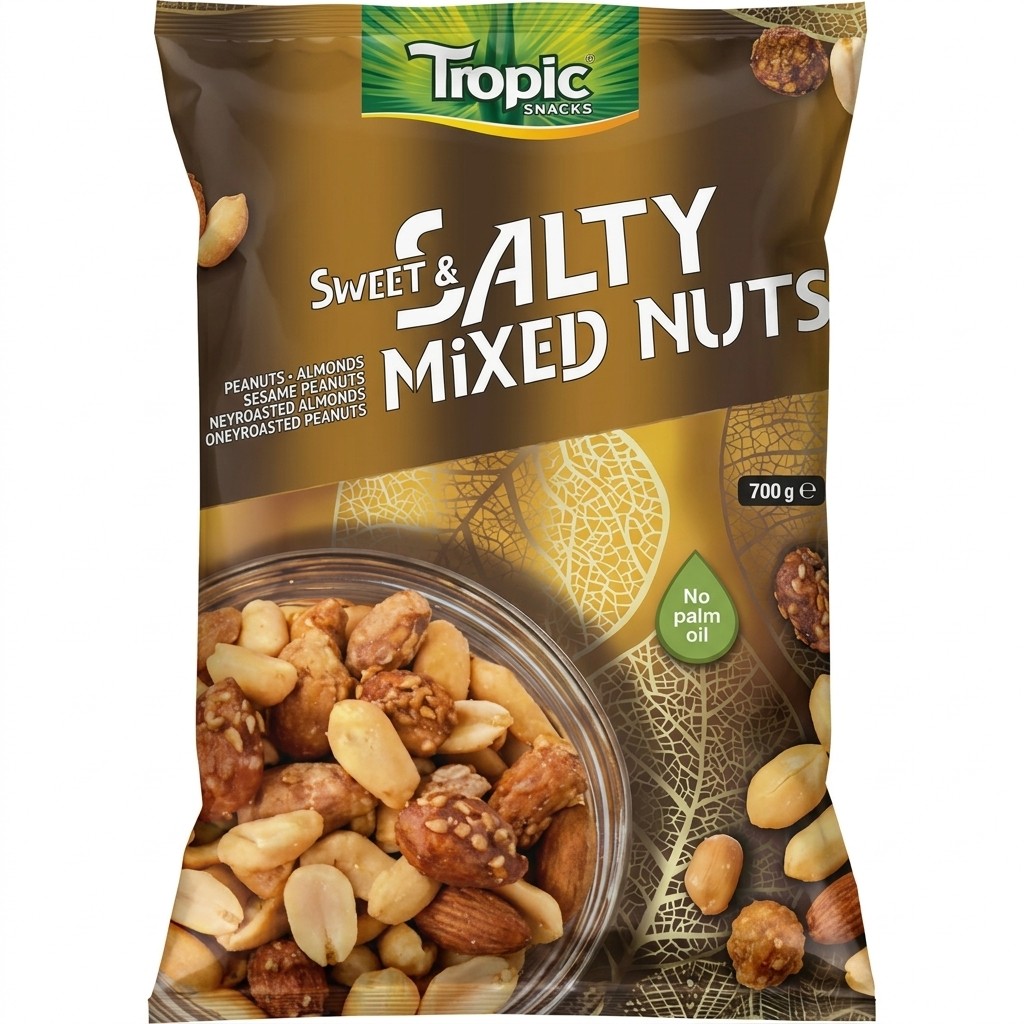 Sweet & Salty Mixed Nuts 700g Tropic Snacks