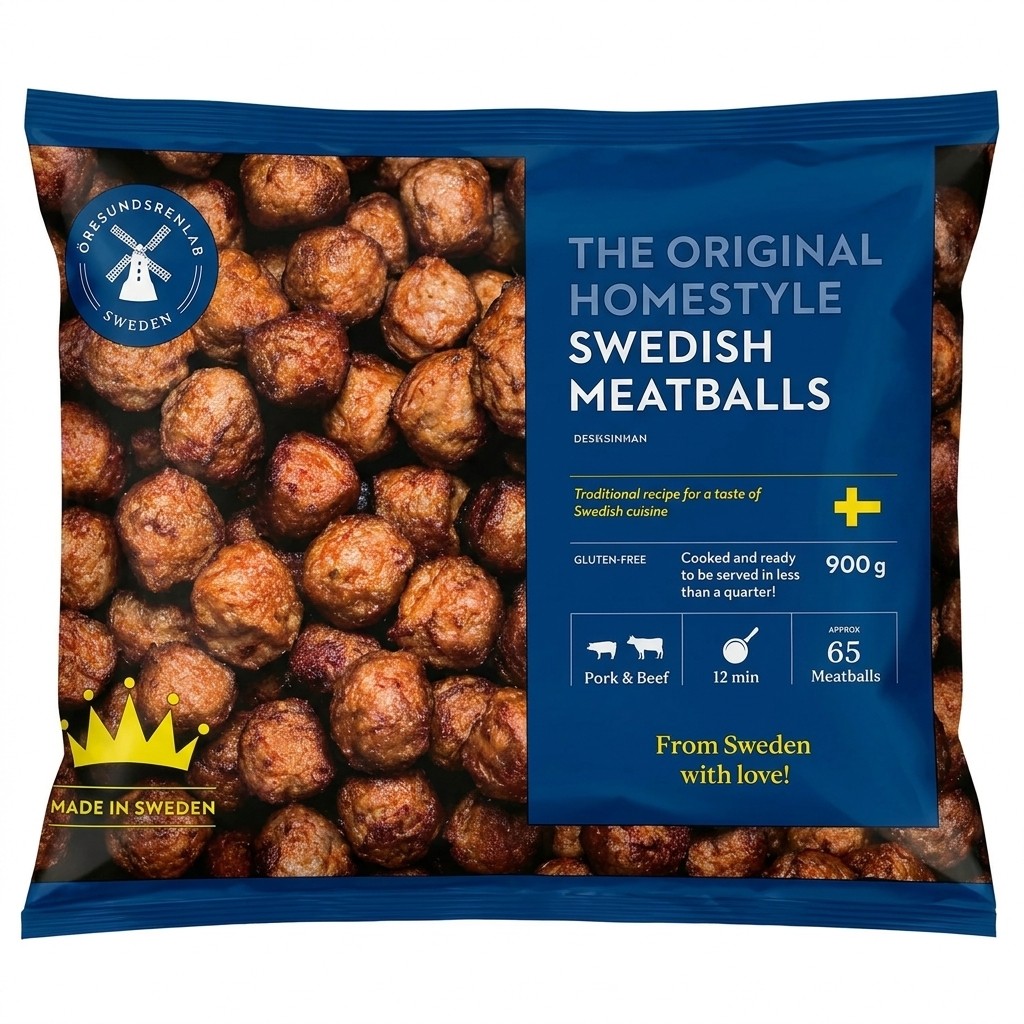 Oresund Homestyle Swedish Meatballs 900g